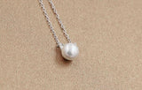 Sterling Silver Cat Pearl Necklaces & Pendants for Women