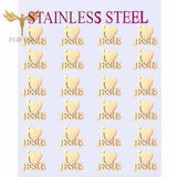 12 Pairs Stainless Steel Earrings Love Heart Jesus Jehovah Christianity Jewelry