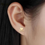 12 Pairs Stainless Steel Earrings Love Heart Jesus Jehovah Christianity Jewelry