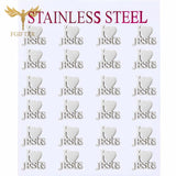 12 Pairs Stainless Steel Earrings Love Heart Jesus Jehovah Christianity Jewelry
