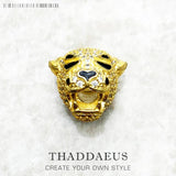 Golden Tiger Bead Europe Summer 925 Silver Charm for Jewelry Making
