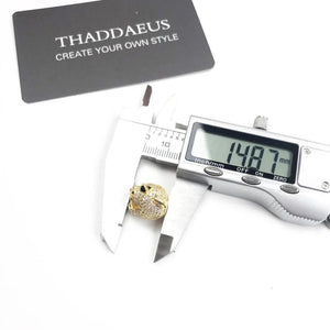 Golden Tiger Bead Europe Summer 925 Silver Charm for Jewelry Making