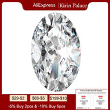 Real Oval Moissanite Loose Gemstones 0.1-15ct D VVS1 Excellent Cut