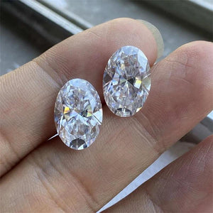 Real Oval Moissanite Loose Gemstones 0.1-15ct D VVS1 Excellent Cut