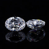 Real Oval Moissanite Loose Gemstones 0.1-15ct D VVS1 Excellent Cut
