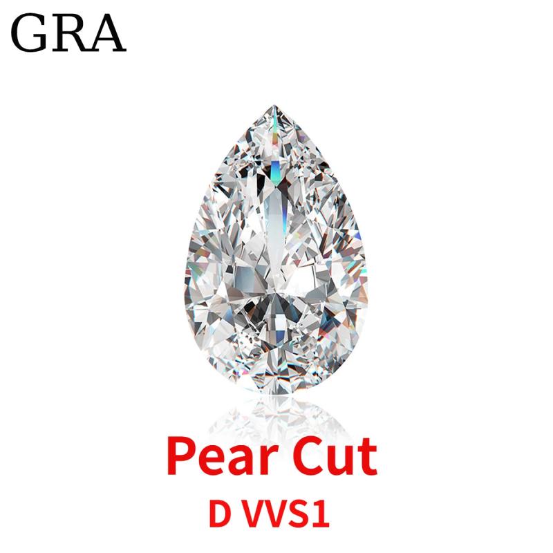 Real Pear Cut Moissanite 0.1CT To 13CT Loose Diamonds Gemstones