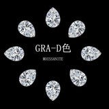 Real Pear Cut Moissanite 0.1CT To 13CT Loose Diamonds Gemstones