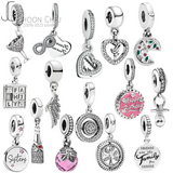 S925 Sterling Silver DIY Bead Charm Pendant for Women