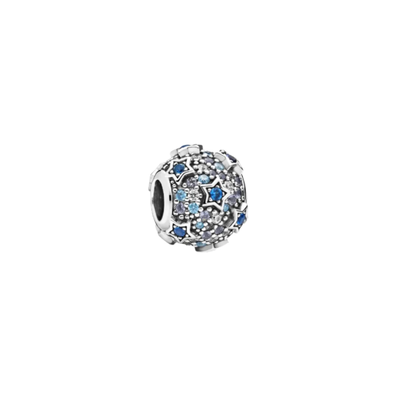 Sterling Silver Pink Pav? Daisy Flower Charm for Pandora Bracelets