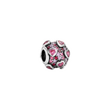 Sterling Silver Pink Pav? Daisy Flower Charm for Pandora Bracelets