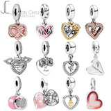 100% S925 Silver Love Warm Charm Beads for Women