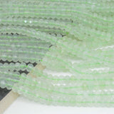 Prehnite Faceted Rondelle Beads 4x5.5mm