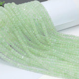Prehnite Faceted Rondelle Beads 4x5.5mm