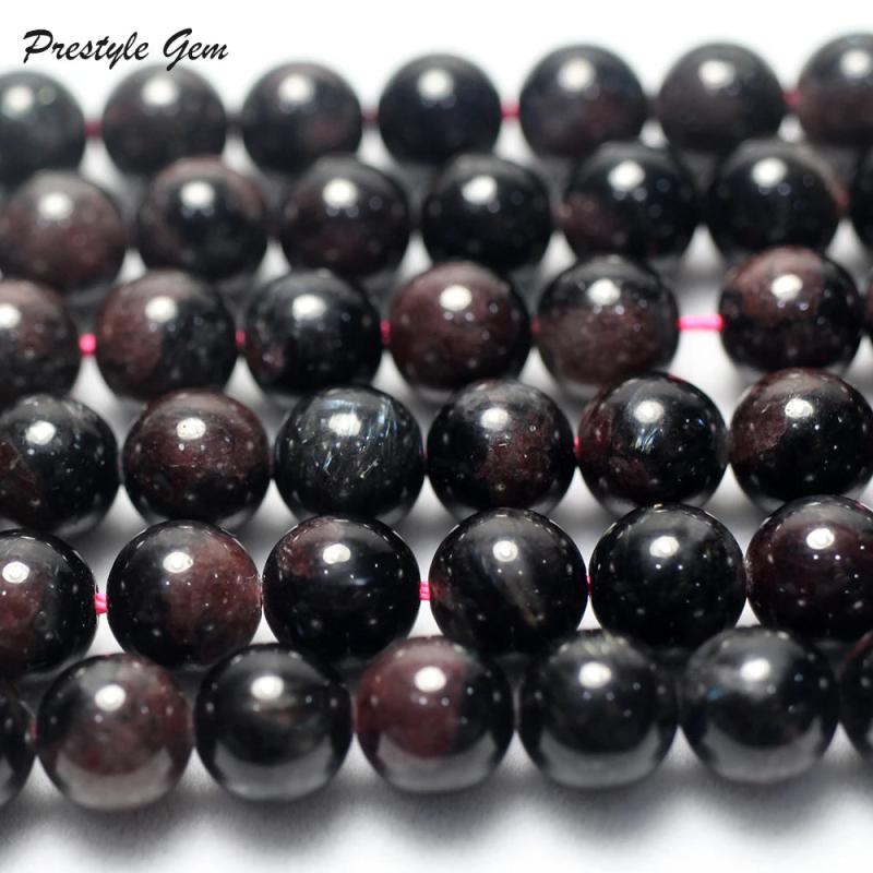 Meihan Garnet & Astrophylite Beads for Necklace Making