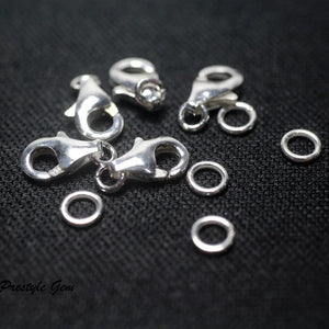 Meihan 925 Sterling Silver Clasp Hooks for DIY Jewelry Making