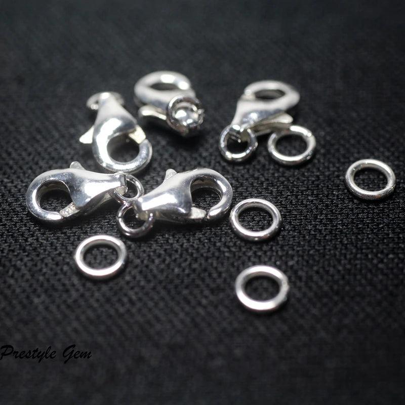 Meihan 925 Sterling Silver Clasp Hooks for DIY Jewelry Making