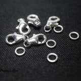 Meihan 925 Sterling Silver Clasp Hooks for DIY Jewelry Making