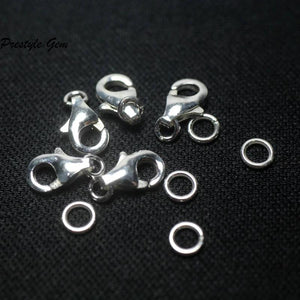 Meihan 925 Sterling Silver Clasp Hooks for DIY Jewelry Making