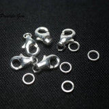 Meihan 925 Sterling Silver Clasp Hooks for DIY Jewelry Making