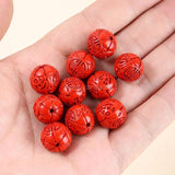 120Pcs Red Cinnabar Dragon Beads Jewelry Making Diy Bracelet Finding