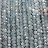Natural Aquamarine Round Gemstone Beads for Jewelry Making