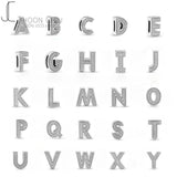 925 Sterling Silver Letter Alphabet A-Z Charm Name Beads Fit Pandora Bracelet