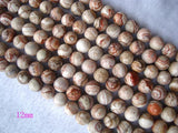 Mexican Crazy Agate Round Beads 8.5mm,12mm Jewelry Making DIY
