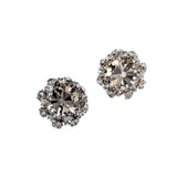 Sapphire Crystal Snowflake Earrings Engagement Princess Jewelry