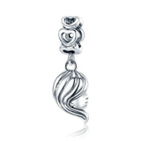 925 Silver Flamingo Charm Lemon Beads Camera Bracelet DIY Jewelry