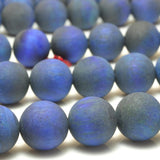 Tiger's Eye Matte Round Beads Semi Precious Stone Bracelet Necklace
