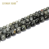 Hawk's Eye Natural Stone Round Beads 6/8/10mm Strand