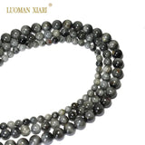 Hawk's Eye Natural Stone Round Beads 6/8/10mm Strand