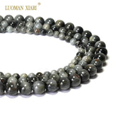 Hawk's Eye Natural Stone Round Beads 6/8/10mm Strand
