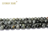 Hawk's Eye Natural Stone Round Beads 6/8/10mm Strand