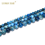 Natural Apatite Stone Beads 6/8/10mm Strand 15.5''