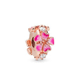 S925 Sterling Silver Safety Clasp Charm With Logo - Girls Birthday