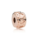 S925 Sterling Silver Safety Clasp Charm With Logo - Girls Birthday