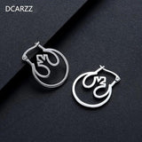 Hot Women Round Stud Earrings Star Earrings Women Gift Earrings