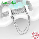 925 Sterling Silver Safety Chain Bead for Reflexions Bracelet