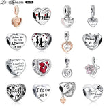 925 Sterling Silver Wife Charm for Bracelet Bangle Beads