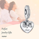 925 Sterling Silver Wife Charm for Bracelet Bangle Beads