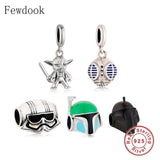 925 Silver Robot Armor Bead for Charm Bracelet DIY