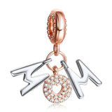 925 Silver Maternal Love Charm Bead Heart Pendant for Bracelet DIY