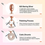 925 Silver Maternal Love Charm Bead Heart Pendant for Bracelet DIY