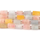 Natural Stone Morganite Cylinder Beads 8*11 mm