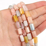 Natural Stone Morganite Cylinder Beads 8*11 mm