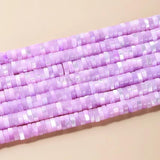 6*2mm Natural Shell Beads Cylindrical Flat Spacer Colorful Dyed Bead