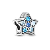 925 Sterling Silver Clip Star Charms Beads - Women's Bracelet Jewelry Making
