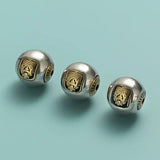 TrustDavis Sterling Silver Ball Beads DIY Bracelet Necklace Jewelry DZ955