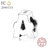 925 Sterling Silver A-Z Alphabet Letters Bead for Women Berloque